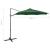 Umbrelă în consolă cu stâlp și LED-uri, verde, 300 cm GartenMobel Dekor