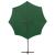 Umbrelă în consolă cu stâlp și LED-uri, verde, 300 cm GartenMobel Dekor