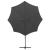 Umbrelă în consolă cu stâlp și LED-uri, antracit, 300 cm GartenMobel Dekor