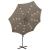 Umbrelă în consolă cu stâlp și LED-uri, taupe, 300 cm GartenMobel Dekor
