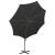 Umbrelă în consolă cu stâlp și LED-uri, negru, 300 cm GartenMobel Dekor