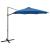 Umbrelă în consolă cu stâlp și LED-uri, albastru azur, 300 cm GartenMobel Dekor