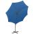 Umbrelă în consolă cu stâlp și LED-uri, albastru azur, 300 cm GartenMobel Dekor