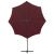 Umbrelă în consolă cu stâlp și LED-uri, roșu bordo, 300 cm GartenMobel Dekor