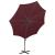 Umbrelă în consolă cu stâlp și LED-uri, roșu bordo, 300 cm GartenMobel Dekor