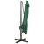 Umbrelă în consolă cu stâlp și LED-uri, verde, 300 cm GartenMobel Dekor