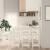 Set mobilier de bar, 9 piese, alb, lemn masiv de pin GartenMobel Dekor