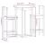 Set mobilier de bar, 3 piese, alb, lemn masiv de pin GartenMobel Dekor
