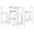 Set mobilier de bar, 5 piese, alb, lemn masiv de pin GartenMobel Dekor