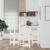 Set mobilier de bar, 5 piese, alb, lemn masiv de pin GartenMobel Dekor