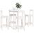 Set mobilier de bar, 5 piese, alb, lemn masiv de pin GartenMobel Dekor