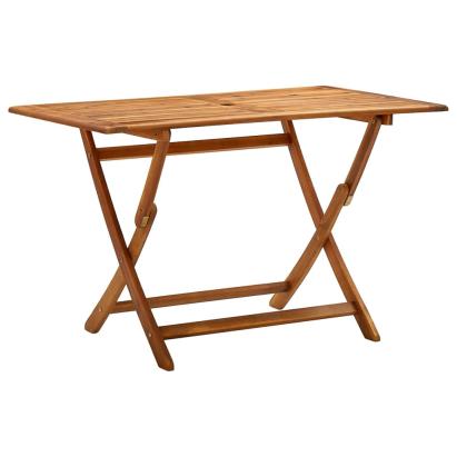 Masă de grădină pliabilă, 120x70x75 cm, lemn masiv de acacia GartenMobel Dekor