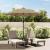 Pânză de schimb umbrelă de soare de exterior gri taupe 300 cm GartenMobel Dekor