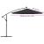 Pânză de schimb umbrelă de soare, negru, 300 cm GartenMobel Dekor