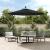 Pânză de schimb umbrelă de soare, negru, 300 cm GartenMobel Dekor