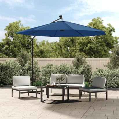 Pânză de schimb umbrelă de soare, albastru azuriu, 300 cm GartenMobel Dekor
