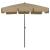 Umbrelă de soare de plajă, taupe, 200x125 cm GartenMobel Dekor
