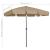 Umbrelă de soare de plajă, taupe, 200x125 cm GartenMobel Dekor