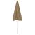 Umbrelă de soare de plajă, taupe, 200x125 cm GartenMobel Dekor