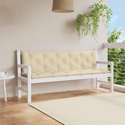 Pernă bancă de grădină, bej, 180x(50+50)x7cm, material oxford GartenMobel Dekor