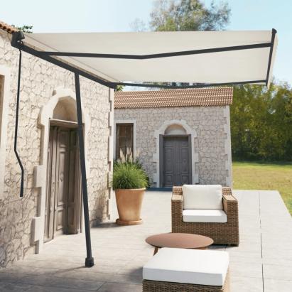 Set stâlp pentru copertină, antracit, 300x245 cm, fier  GartenMobel Dekor