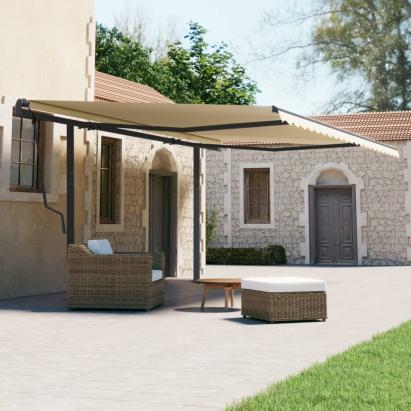 Set stâlp pentru copertină, antracit, 600x245 cm, fier  GartenMobel Dekor