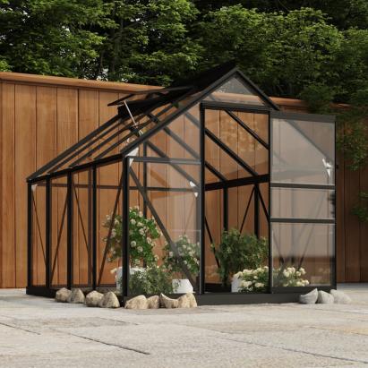 Seră cadru bază antracit 1,6 m², aluminiu (nu se vinde separat) GartenMobel Dekor