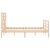 Cadru de pat cu tăblie, dublu mic, lemn masiv GartenMobel Dekor