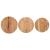 Mese laterale, 3 buc., lemn masiv de acacia GartenMobel Dekor