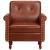 Fotoliu, maro, piele naturală GartenMobel Dekor