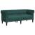 Set canapele, 3 piese, verde închis, material textil GartenMobel Dekor