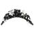 Arcadă de Crăciun cu lumini LED, negru, 90 cm, PVC GartenMobel Dekor