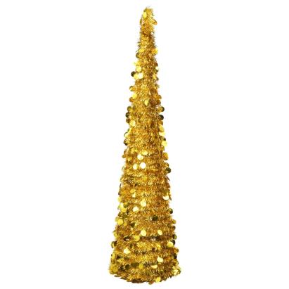 Brad de Crăciun artificial tip pop-up, auriu, 180 cm, PET GartenMobel Dekor