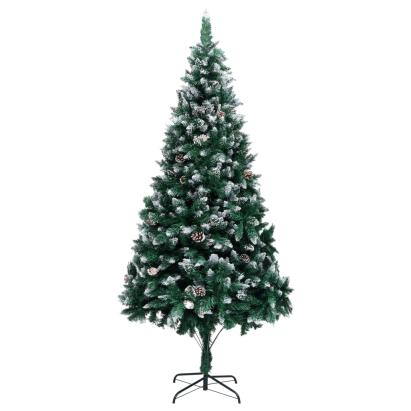 Brad de Crăciun artificial cu conuri și zăpadă albă, 240 cm GartenMobel Dekor