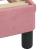 Cadru de pat cu lumini LED, roz, 160x200 cm, catifea GartenMobel Dekor
