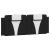 Cadru de pat cu lumini LED negru/alb 140x190 cm piele ecologică GartenMobel Dekor
