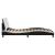 Cadru de pat cu lumini LED negru/alb 140x190 cm piele ecologică GartenMobel Dekor
