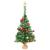 Brad de Crăciun artificial pre-iluminat cu globuri, verde 64 cm GartenMobel Dekor