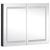 Dulap de baie cu oglindă și LED, 80x12,2x68 cm GartenMobel Dekor