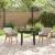 Set de dining 3 pcs Gri deschis și Negru Mediu GartenMobel Dekor