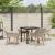 Set de dining 5 pcs Gri deschis și Negru Mediu GartenMobel Dekor