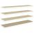 Rafturi perete suspendate 4 buc. stejar/alb 90x23,5x3,8 cm MDF GartenMobel Dekor