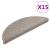 Covorașe scări autoadezive 15 buc argintiu 56x17x3 aspect sisal GartenMobel Dekor