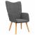 Scaun de relaxare, gri închis, material textil GartenMobel Dekor