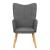 Scaun de relaxare, gri închis, material textil GartenMobel Dekor