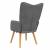 Scaun de relaxare, gri închis, material textil GartenMobel Dekor