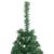 Brad de Crăciun artificial jumătate cu suport verde 120 cm PVC GartenMobel Dekor