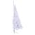 Jumătate brad de Crăciun cu suport, alb, 120 cm, PVC GartenMobel Dekor