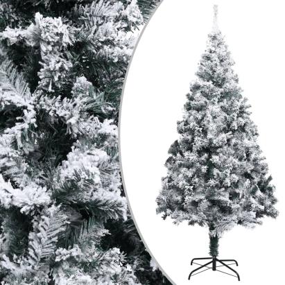 Brad de Crăciun artificial cu zăpadă, verde, 400 cm, PVC GartenMobel Dekor