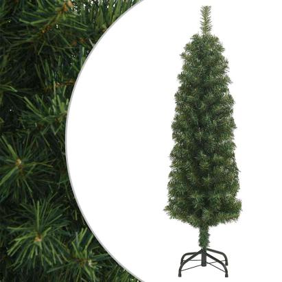 Brad de Crăciun artificial slim cu suport, verde, 120 cm, PVC GartenMobel Dekor